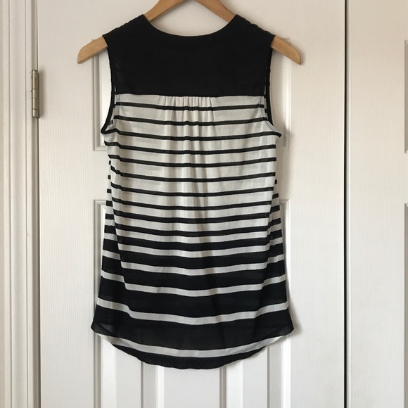 The Limited cream black striped sleeveless top - Picture 4 of 4